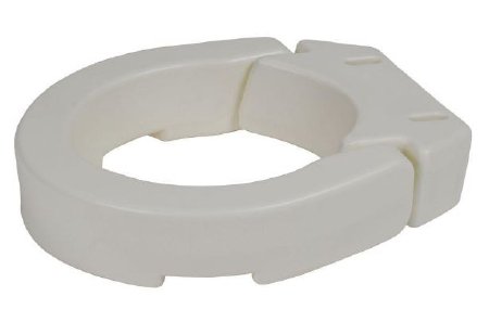 Drive Medical Raised Toilet Seat 3-1/2 Inch Height White 250 lbs. Weight Capacity - Each - RTL12607-EA
