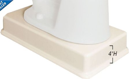 Alimed Bariatric Toilet Riser Medway ™ 4 Inch Height White 800 lbs. Weight Capacity - Each - 711974-EA
