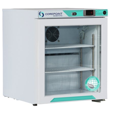 Horizon Scientific Inc Countertop Refrigerator Corepoint™ Scientific Laboratory Use 1 cu.ft. 1 Swing Glass Door Cycle Defrost - Each - PR011WWG/0-EA