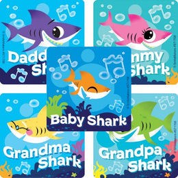 SmileMakers SmileMakers® 100 per Unit Baby Shark Sticker 2.5 Inch - Roll of 1 - ST1708R-RL