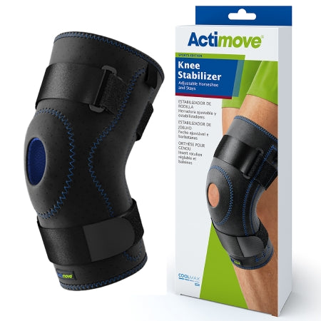 BSN Medical Knee Stabilizer Actimove® Sports Edition X-Large Pull-On / D-Ring / Hook and Loop Strap Closure 20 to 22 Inch Thigh Circumference Left or Right Knee - Each - 7245304-EA