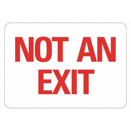 Grainger Door Sign Restricted Access LYLE Not An Exit - Each - 484H58-EA