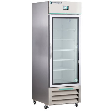 Horizon Scientific Inc Refrigerator Corepoint™ Scientific White Diamond Series Laboratory Use 23 cu.ft. 1 Swing Glass Door Cycle Defrost - Each - NSWDR231SSG/0-EA