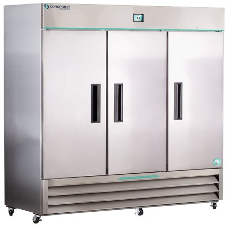 Horizon Scientific Inc Refrigerator Corepoint™ Scientific White Diamond Series Laboratory Use 72 cu.ft. 3 Solid Swing Doors Cycle Defrost - Each - NSWDR723SSS/0-EA