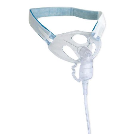 Medline Trach Mask OxyMulti-Mask™ Elongated Style Adult One Size Fits Most Adjustable Head Strap - Case of 25 - OAT1025ML-CS