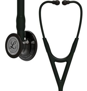 3M Cardiology Stethoscope 3M™ Littmann® Black 1-Tube 27 Inch Tube Double-Sided Chestpiece - Each - 6232-EA