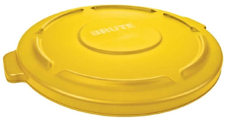 RJ Schinner Co Trash Can Lid Rubbermaid® Brute® Round, Snap On, Yellow, 2 X 22-1/4 Inch - Case of 6 - FG263100YEL-EA-CS