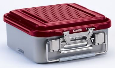 V. Mueller Sterilization Container Genesis® 4 X 11 X 12 Inch - Each - CD1-4B-RED-EA