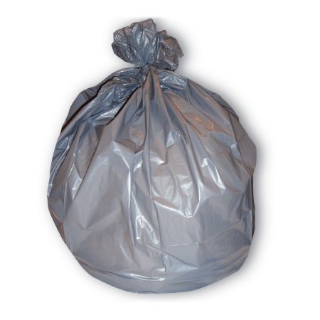RJ Schinner Co Trash Bag Heritage™ 45 gal. Gray LDPE 1.1 mil 40 X 46 Inch Star Seal Bottom Flat Pack - Case of 125 - H8046SG-CS