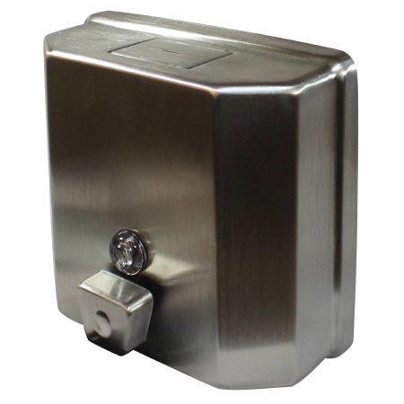 RJ Schinner Co Soap Dispenser Impact® Silver Stainless Steel Manual Push 47 oz. Wall Mount - Each - 4047-EA