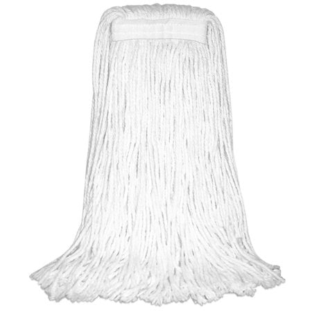 RJ Schinner Co Wet String Mop Head Performance Plus™ Cut-end White Rayon Reusable - Case of 12 - P10524-CS