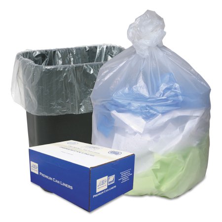 Lagasse Trash Bag Ultra® Plus 16 gal. Natural HDPE 8 Mic. 24 X 33 Inch Star Seal Bottom Coreless Roll - CT/200 - WBIWHD2431-CT