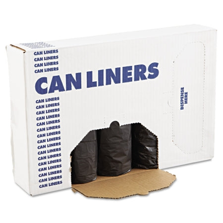 Lagasse Trash Bag Boardwalk® 60 gal. Black LLDPE 0.65 mil 38 X 58 Inch Star Seal Bottom Coreless Roll - CT/100 - BWK3858H-CT