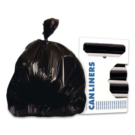 Lagasse Trash Bag Boardwalk® 56 gal. Gray LLDPE 1.1 mil 43 X 47 Inch Star Seal Bottom Coreless Roll - CT/100 - BWK4347SEH-CT