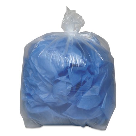 Lagasse Trash Bag Boardwalk® 45 gal. Clear LLDPE / LD 1.1 mil 40 X 46 Inch Star Seal Bottom Coreless Roll - CT/100 - BWK531-CT