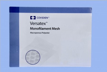 Medtronic MITG Monofilament Mesh Versatex™ Nonabsorbable Knitted Polyester Monofilament 15 X 10 cm Rectangle Style - Each - VTX1510-EA