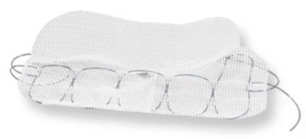 Medtronic MITG Anatomical Hernia Repair Mesh Parietex™ Partially Absorbable Knitted Polyester Monofilament 4 X 6 Inch Right with Lateral Slit Style - Each - TECT1510ADPR-EA