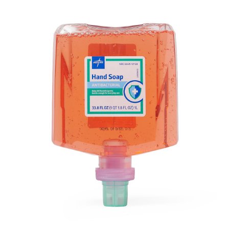 Medline Antibacterial Soap Spectrum™ Liquid 1,000 mL Dispenser Refill Bottle Floral Scent - Case of 4 - HHABSP1000-CS