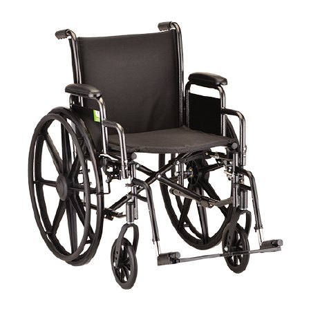 Nova Ortho-Med Wheelchair Nova Swing-Away Footrest 18 Inch Seat Width Adult 300 lbs. Weight Capacity - Each - 5180S-EA