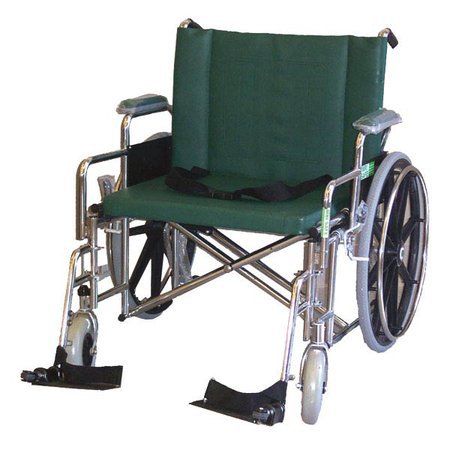 Newmatic Medical MRI Non-Magnetic Bariatric Wheelchair Full Length Arm Removable Footrest Forest Green Upholstery 26 Inch Seat Width Adult 550 lbs. Weight Capacity - Each - 11591-EA