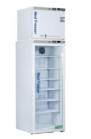 Horizon Scientific Inc Refrigerator / Freezer ABS® Pharmaceutical 12 cu.ft. 2 Swing Doors; 1 Glass, 1 Solid Automatic Defrost - Each - PH-ABT-HC-RFC12GA-CAD-EA