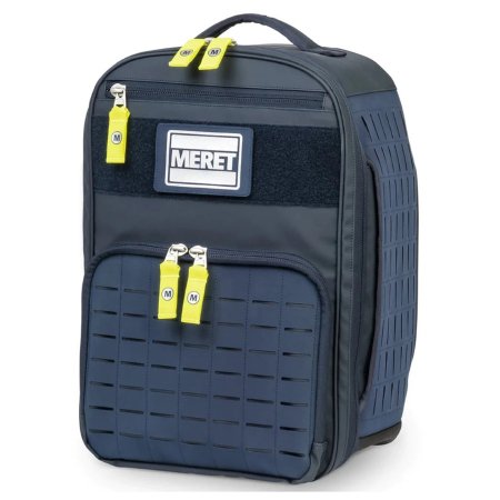 Cramer Decker Medical Inc EMS Backpack Meret V.E.R.S.A.™ PRO X Navy Blue Infecton Control Material 10-1/2 X 13 X 18-1/2 Inch - Each - M8127NB-EA
