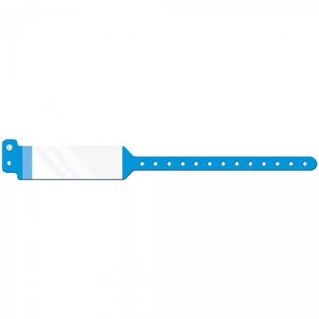 Precision Dynamics Identification Wristband with Shield Conf-ID-ent™ Patient ID Band Permanent Snap Without Legend - Case of 500 - WBSHDA-2-CS