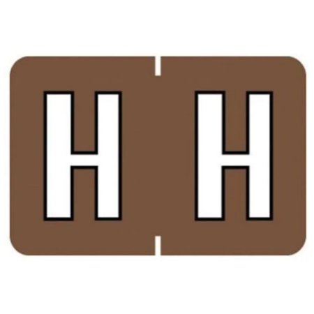 Medical Arts Press Pre-Printed Label Barkley® Chart Tab Brown Laminated H H White Alpha Series 17 X 1-1/2 Inch - Pack of 1 - 901-34125Q-PK