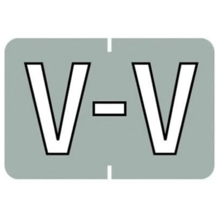 Medical Arts Press Pre-Printed Label Barkley® Chart Tab Teal Laminated V V White Alpha Series 25 X 1-1/2 Inch - Pack of 1 - 901-34140-PK