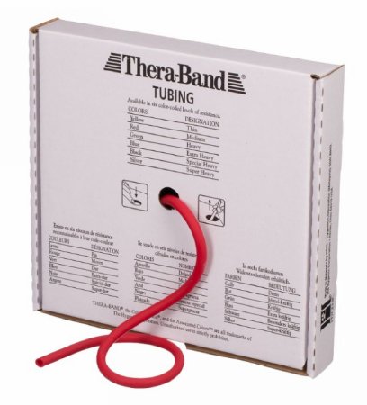 Patterson Medical Supply Exercise Resistance Tubing TheraBand® Red 25 Foot Length Medium Resistance - Each - 081184290-EA