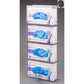 Poltex Inc Glove Box Holder Magnet Mounted 4-Box Capacity Clear 10-1/4 W X 3-3/4 D X 20 H Inch PETG Plastic - Each - 4GBST-M-EA