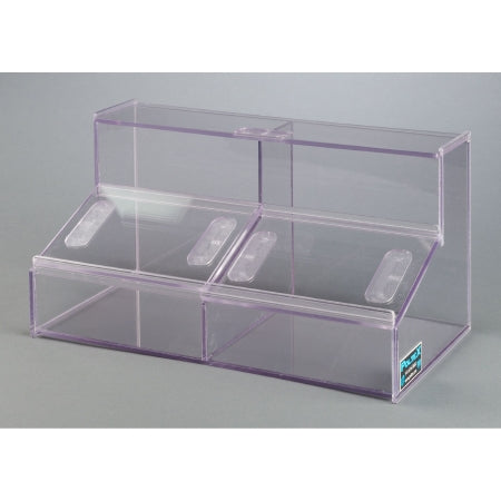 Poltex Inc Benchtop Double Storage Bin Poltex® Clear PETG 7 X 7 X 14 Inch - Each - DOUBBIN77-EA