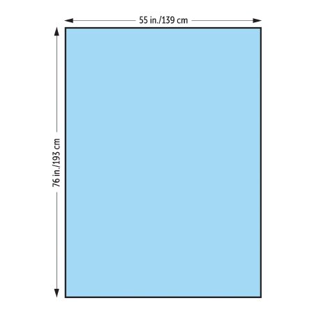 O&M Halyard Inc General Purpose Drape Large Drape 55 W X 76 L Inch Sterile - Case of 52 - 47620-CS