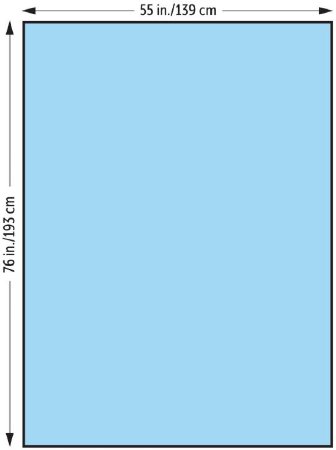 O&M Halyard Inc General Purpose Drape Halyard Large Drape 55 W X 76 L Inch NonSterile - Case of 32 - 47623NS-CS