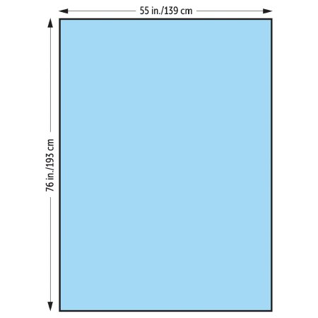 O&M Halyard Inc General Purpose Drape Large Drape 55 W X 76 L Inch Sterile - Case of 32 - 47622-CS