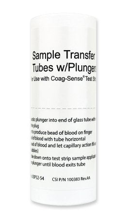Coagusense Sample Transfer Tube Coag-Sense® For use with Coag-Sense® PT1 or PT2 Professional Meter - VL/54 - 03P52-54-VL