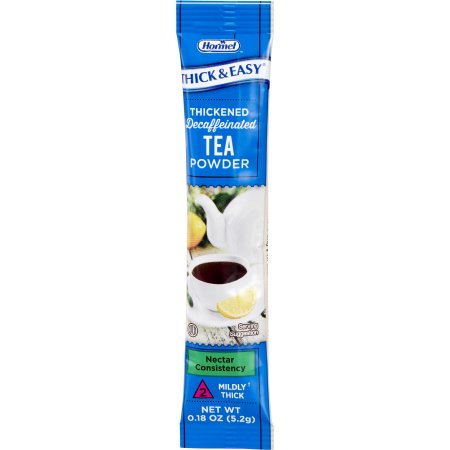 Hormel Food Sales Food and Beverage Thickener Thick & Easy® 5.2 Gram Individual Packet Tea Flavor Powder IDDSI Level 2 Mildly Thick - Case of 72 - 81330-CS