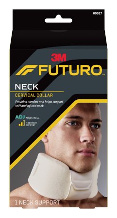 3M Cervical Collar 3M™ Futuro™ Moderate Support Adult One Size Fits Most One-Piece / Chin Strap Adjustable Height Adjustable Neck Circumference - Case of 6 - 09027ENR-CS