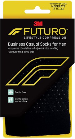 3M Compression Socks 3M™ Futuro™ Calf High Large Black Closed Toe - Each - 71046EN-EA