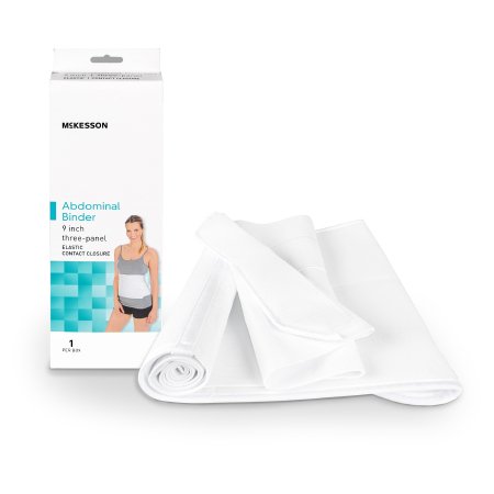 McKesson Abdominal Binder McKesson Large / X-Large Hook and Loop Closure 62 to 74 Inch Waist Circumference 9 Inch Height Adult - Each - 155-79-89210-EA