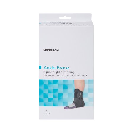 McKesson Ankle Brace McKesson X-Small Lace-Up / Figure-8 Strap / Hook and Loop Closure Foot - Each - 155-81-97042-EA