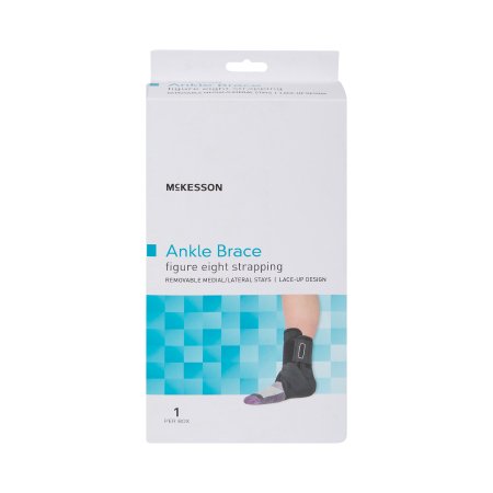 McKesson Ankle Brace McKesson Small Lace-Up / Figure-8 Strap / Hook and Loop Closure Foot - Each - 155-81-97043-EA