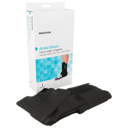 McKesson Ankle Brace McKesson Medium Lace-Up / Figure-8 Strap / Hook and Loop Closure Foot - Each - 155-81-97045-EA
