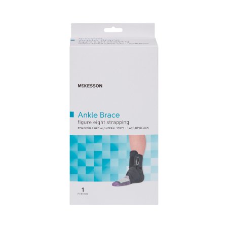 McKesson Ankle Brace McKesson X-Large Lace-Up / Figure-8 Strap / Hook and Loop Closure Foot - Each - 155-81-97048-EA