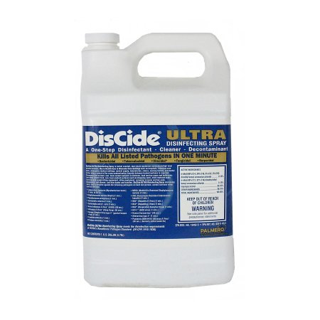 Palmero DisCide® Ultra Surface Disinfectant Cleaner Quaternary Based Manual Pour Liquid 1 gal. Jug Herbal Scent NonSterile - Each - 3565G-EA