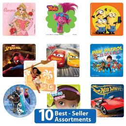 SmileMakers SmileMakers® 1000 per Unit Best Seller Licensed Sticker 2.5 Inch - Box of 1000 - LI10B-BX