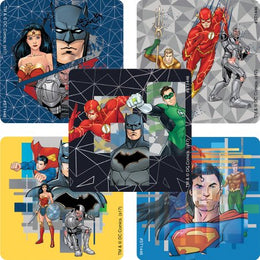 SmileMakers SmileMakers® 100 per Unit Justice League Sticker 2.5 Inch - Roll of 100 - ST1446R-RL