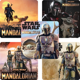 SmileMakers SmileMakers® 100 per Unit Star Wars Mandalorian Sticker 2.5 Inch - Box of 100 - ST1847B-BX