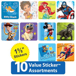 SmileMakers ValueStickers™ 2500 per Unit Value Stickers Sticker 1.625 Inch - Pack of 2500 - VLU10P-PK