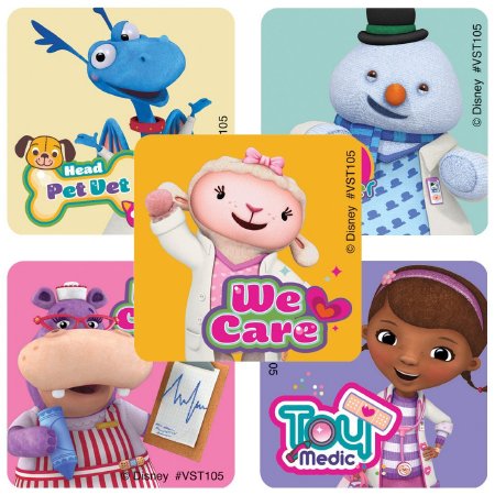 SmileMakers ValueStickers™ 250 per Unit Doc McStuffins Sticker 1.625 Inch - Roll of 250 - VST105R-RL